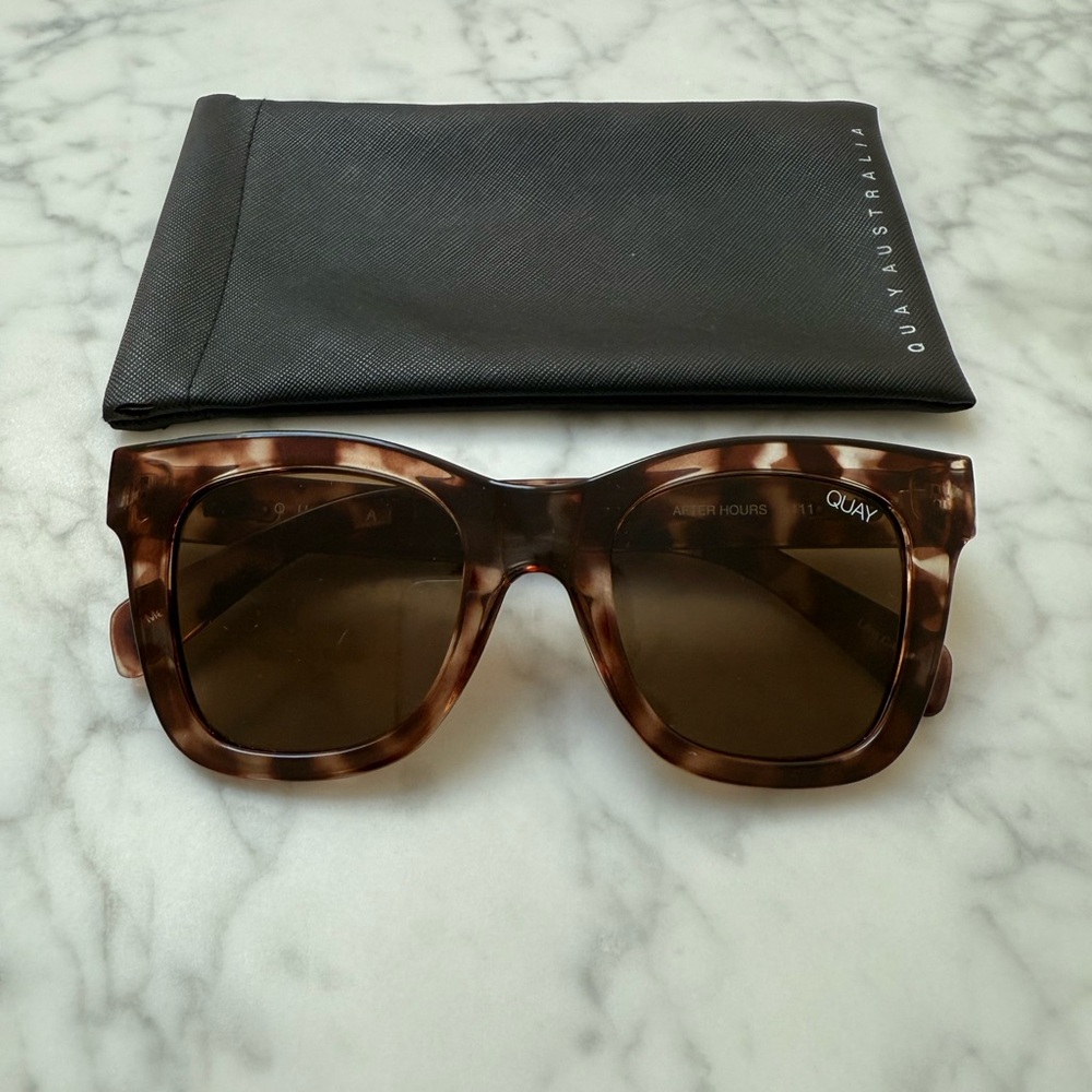 Quay Australia After Hours Brown Tortoise Sunglasses